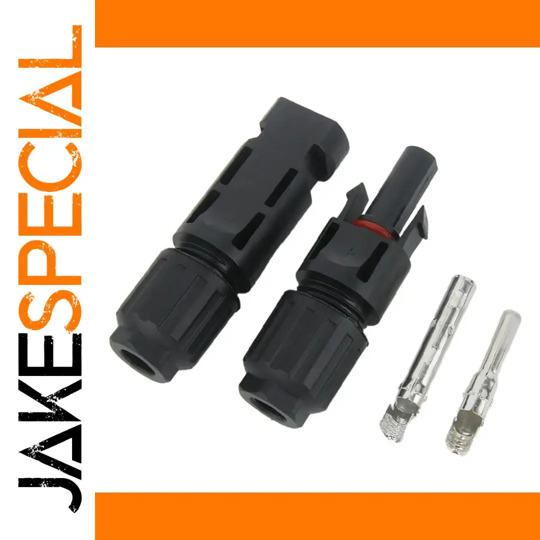 Weatherproof Solar Connector Set 30A, IP67 Rating 1 Weatherproof Solar Connector Set 30A, IP67 Rating