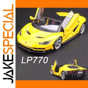 Vibrant Yellow 1:18 Scale Lamborghini LP770 Model