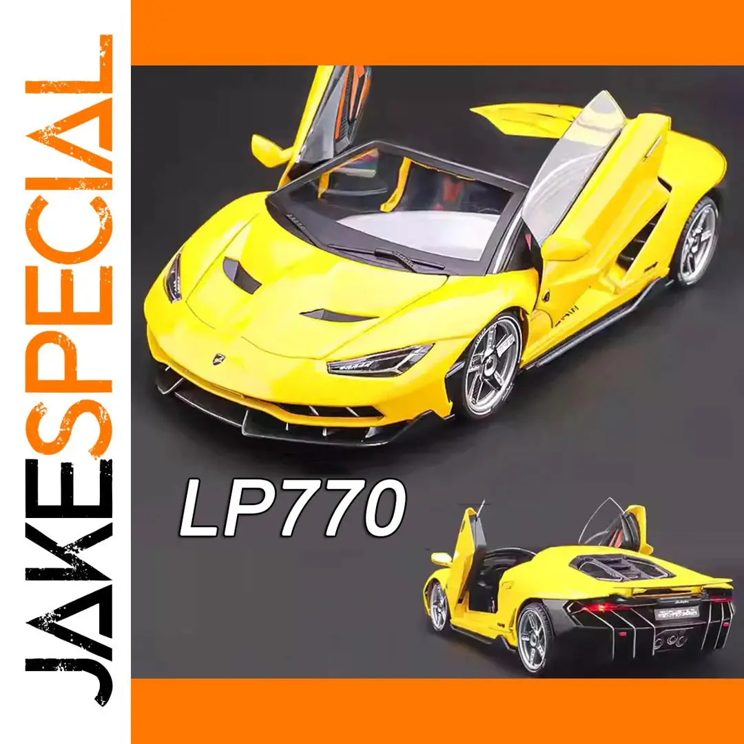 Vibrant Yellow 1:18 Scale Lamborghini LP770 Model 1 Vibrant Yellow 1:18 Scale Lamborghini LP770 Model