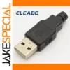 ELEABC USB Type A Male Connector Set (10 Pack)