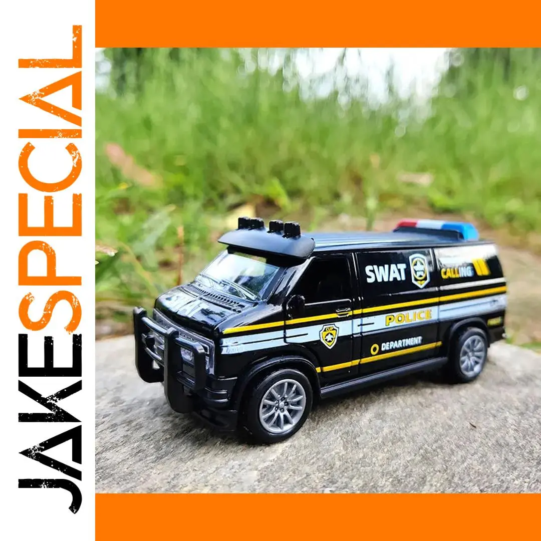 Realistic SWAT Police Van Model for Collectors 1 Realistic SWAT Police Van Model for Collectors