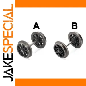 HO Scale Spoked Metal Wheels Set for Trains