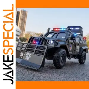 black armored tactical diecast model 1:24 scale