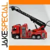 1:18 Scale Fire Truck Model with Extended Ladder