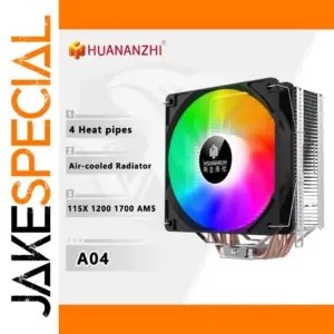 HUANANZHI A04 RGB CPU Cooler with 4 Fans