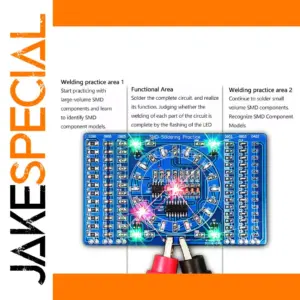 Dual-Circuit SMD Practice Circuit Boards Kit