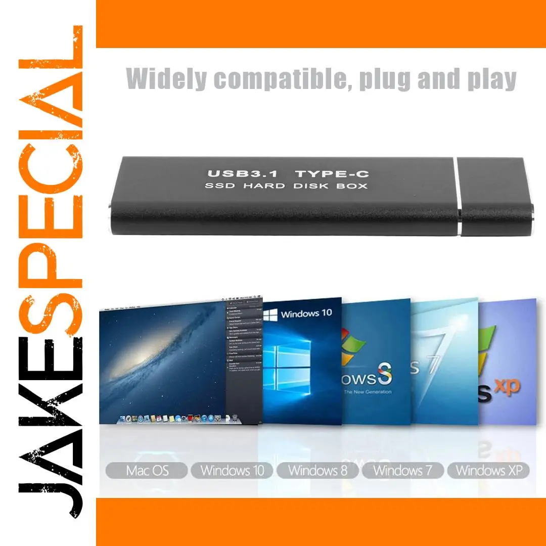 NVME M.2 PCIe SSD Enclosure USB-C 10Gbps 1 NVME M.2 PCIe SSD Enclosure USB-C 10Gbps