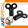Durable Black Zinc Alloy Radiator Valve Key