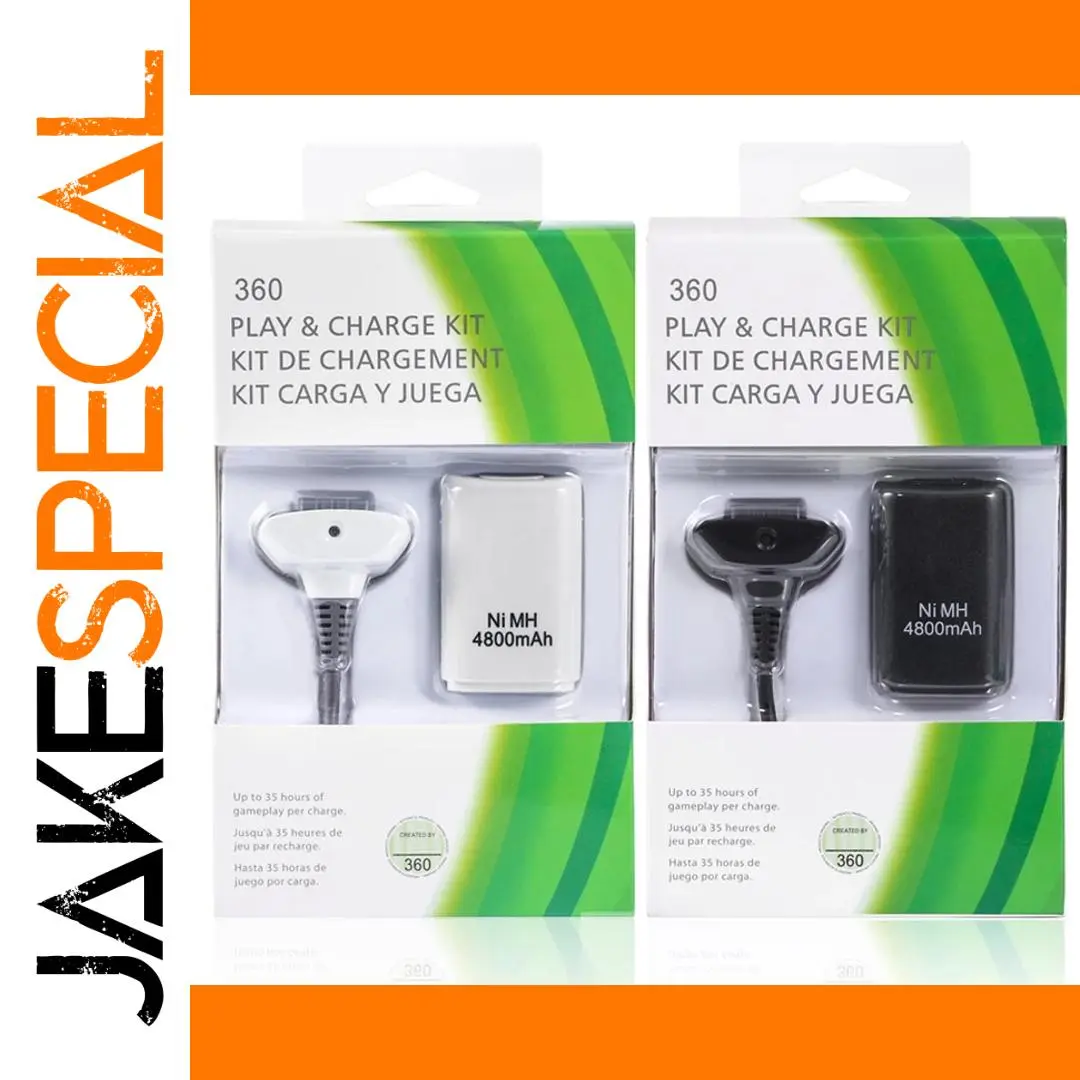 Xbox 360 Rechargeable Battery Kit with 4800mAh 1 Xbox 360 Rechargeable Battery Kit with 4800mAh