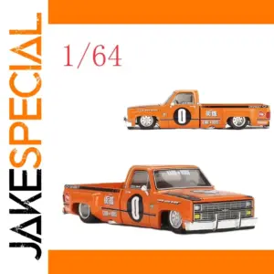 Vibrant Orange 1/64 Nissan Sunny Hakotora Model