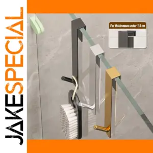 Stainless Steel Bathroom S-Shaped Hook in Gold, Black & Silver