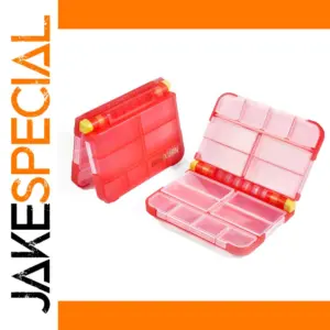Red Plastic Storage Organizer Set with 16 Compartments
