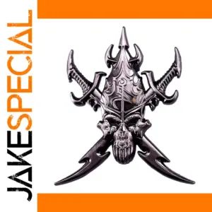 Dark Eldar Warrior Badge Metallic Silver 4 cm