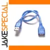 Blue USB 2.0 Extension Cable 30cm