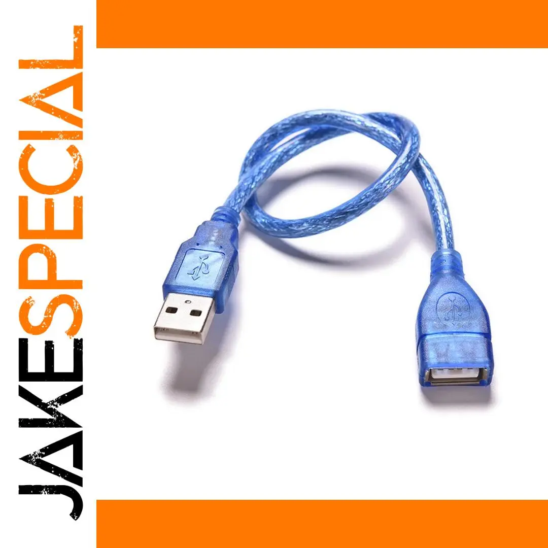 Blue USB 2.0 Extension Cable 30cm 1 Blue USB 2.0 Extension Cable 30cm