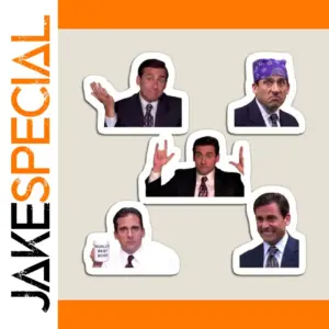 Michael Scott Cartoon Magnet Pack for Fridge