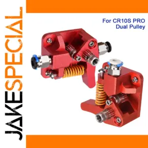 Red Aluminum Extruder for 3D Printers