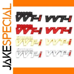 Dual VVT-i Metal Car Emblem Badge for Toyota