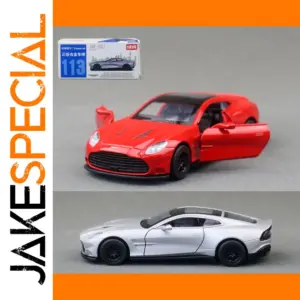 Aston Martin Vanquish 1:41 Diecast Model in Red or Silver