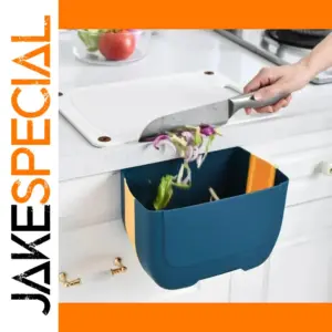Foldable Wall-Mounted Trash Can for Kitchen