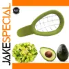 Vibrant Green Avocado Slicer with Stainless Steel Blade