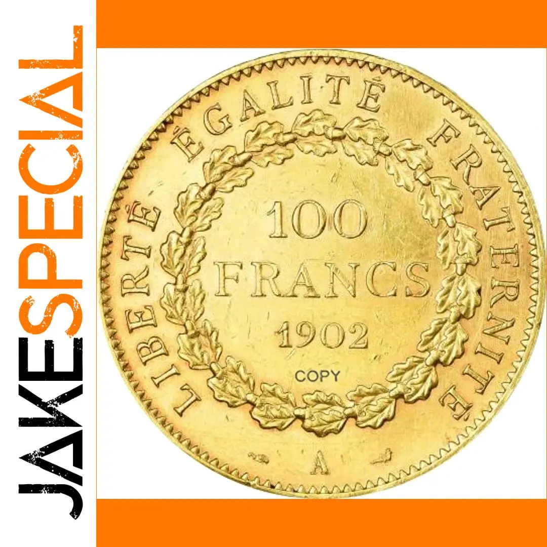 Vintage 1902 French 100 Franc Replica 1 Vintage 1902 French 100 Franc Replica