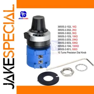 10-Turn Wirewound Potentiometer 500Ω-100KΩ