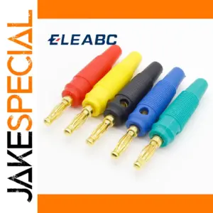 Set of 20 Gold-Plated Banana Plugs for Audio and Testing