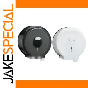 Black and White Jumbo Toilet Paper Dispenser