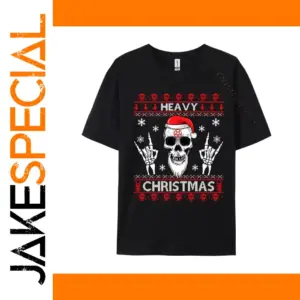 Edgy Christmas Skull Unisex T-Shirt