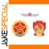 Soviet-Inspired Metal Badge Collection