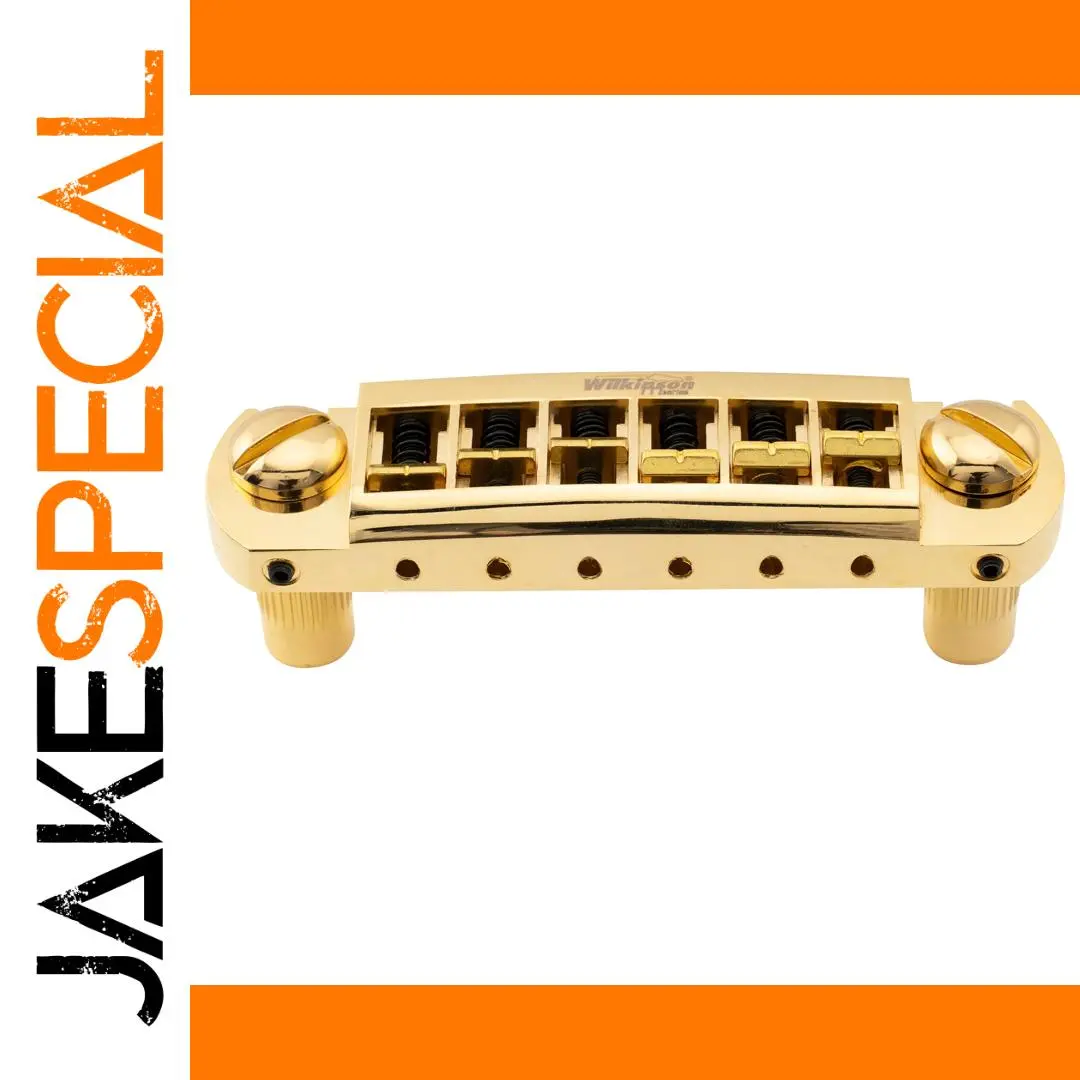Wilkinson M Series Gold Wraparound Bridge for Guitar 1 Wilkinson M Series Gold Wraparound Bridge for Guitar