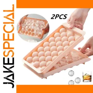 Pink and Blue Spherical Ice Mold for Drinks