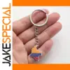Stainless Steel Colombia Map Keychain