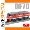 Red and White DF7D N-Scale Locomotive Model