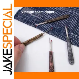 Vintage Sewing Seam Ripper Set with Stainless Steel Handles