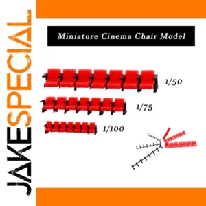 Miniature Cinema Chairs Set in 3 Scales