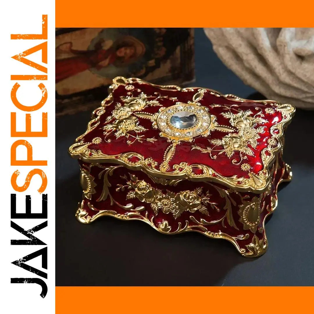 Elegant Geometric Diamond Jewelry Box for Storage 1 Elegant Geometric Diamond Jewelry Box for Storage