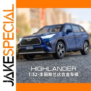 Blue Toyota Highlander Die-Cast Model 1:32 Scale
