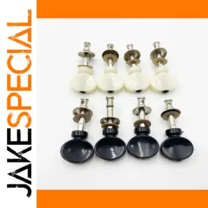 Four-String Ukulele Tuning Peg Set in Black or White