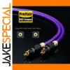 Vibrant Purple 75Ω Coaxial Audio Cable for High-Fidelity Sound