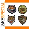 Embroidered Tiger Head Badge for Gear