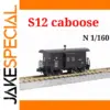 N scale S12 Guard Car for Model Trains