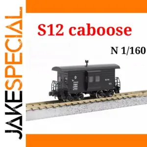 N scale S12 Guard Car for Model Trains
