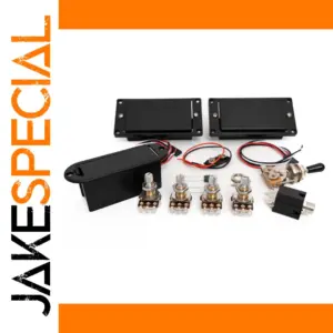 Matte Black Active Humbucker Pickup Set for Guitars