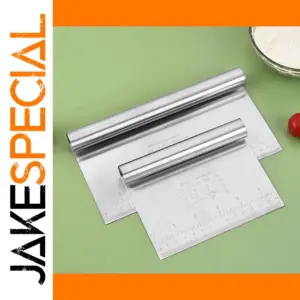 Stainless Steel Cake Scraper in Two Sizes