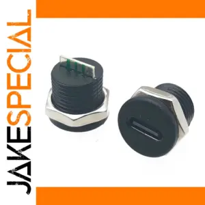 Set of 10 Waterproof USB-C Female Connectors