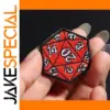 Vibrant 20-Sided Die Iron-On Patch