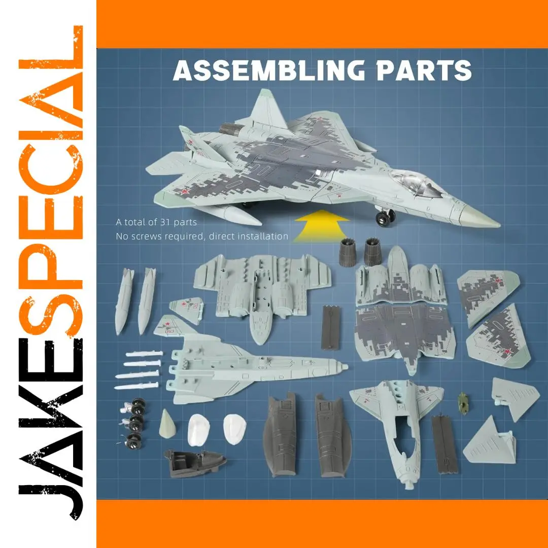 1:72 SU-57 Fighter Jet Model Kit 1 1:72 SU-57 Fighter Jet Model Kit