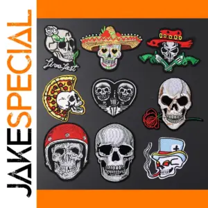 Punk Skull Iron-On Patch Collection